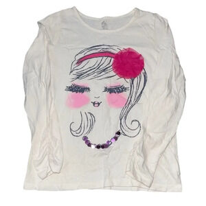 🔥 5 for $30 🔥 The Children’s Place Girls Long Sleeve Graphic Shirt, Size 14